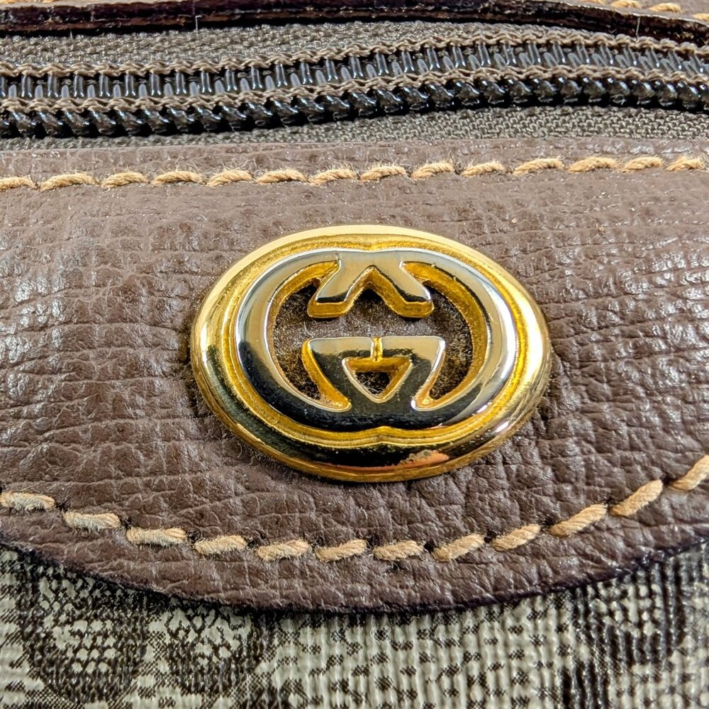 Gucci Vintage Large Boston Bag in GG Supreme Coated Canvas - Picture 9 of 16